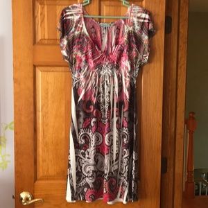 Printed 1/4 sleeve tunic/dress.